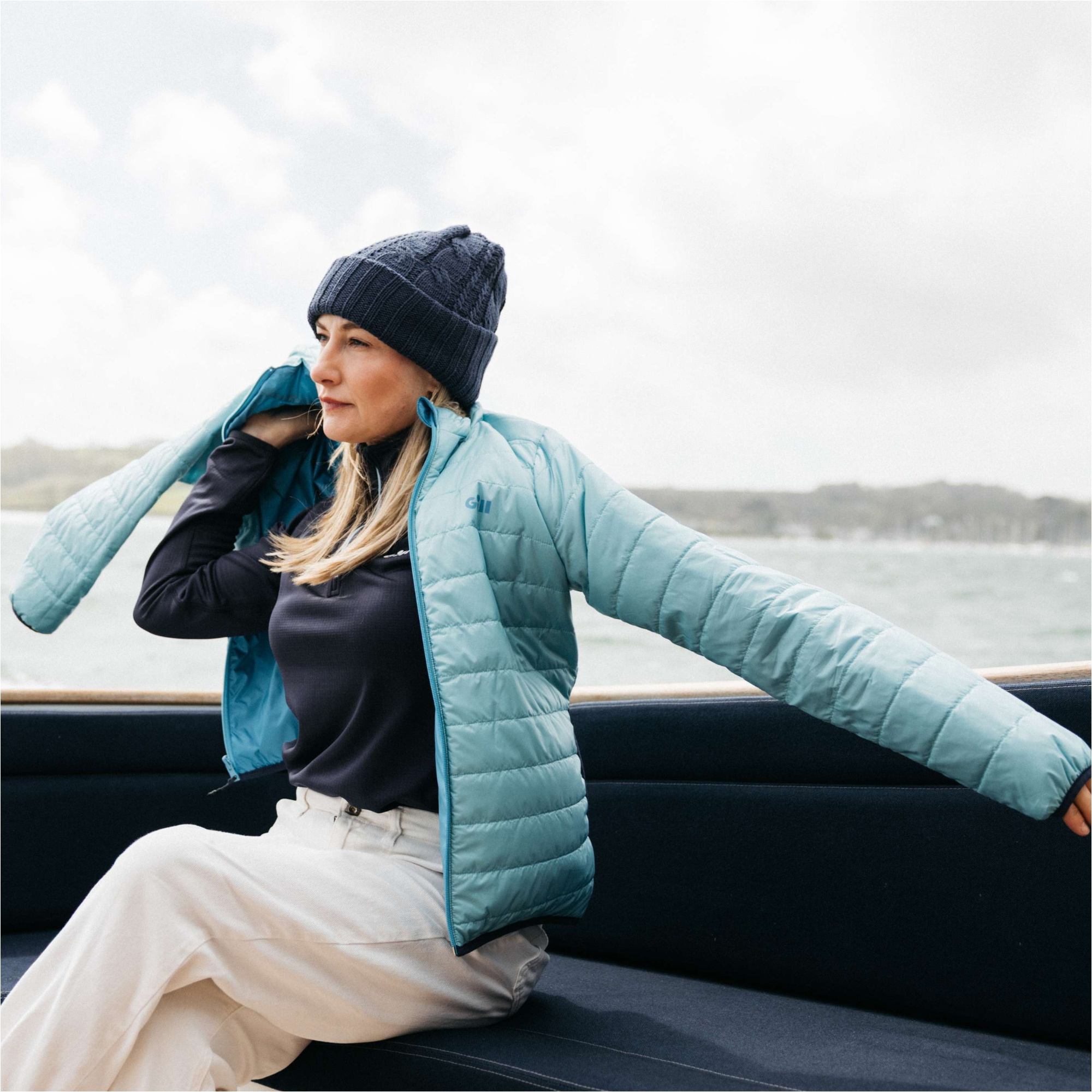2026 Gill Womens Athena Jacket 1075 - Seascape / Marine Blue
